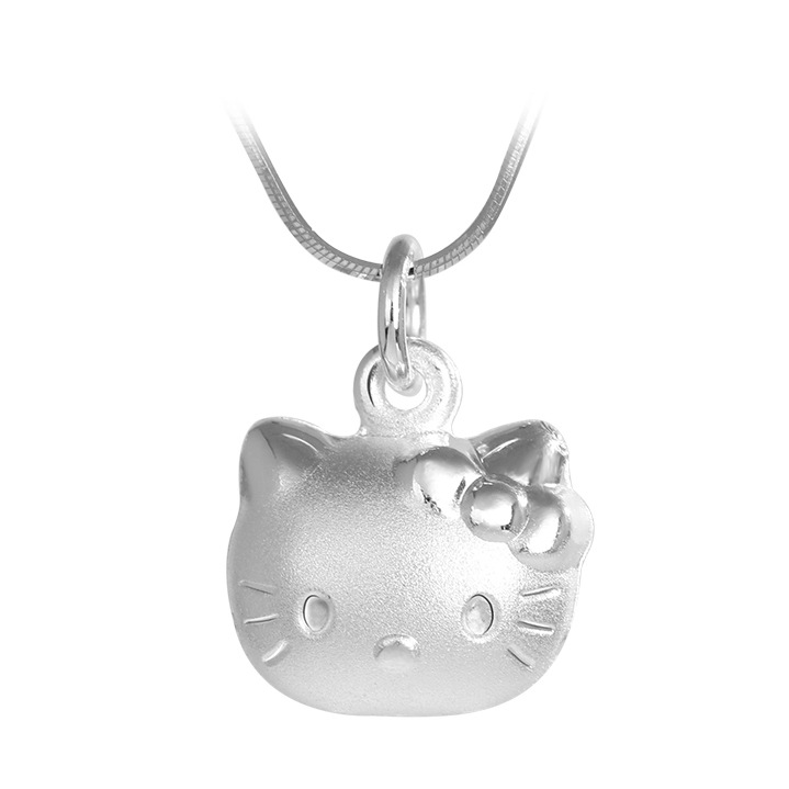 SS11042 Hello kitty S925 sterling silver necklace